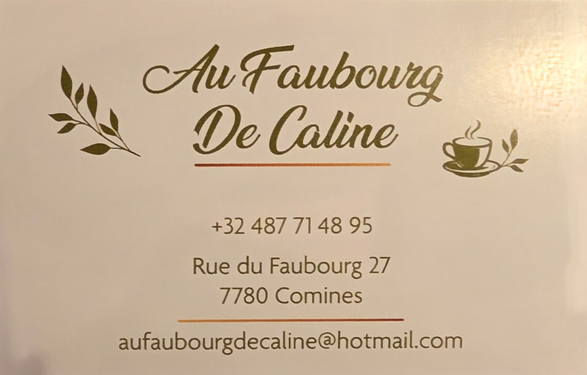 Le tea-room de Caline 